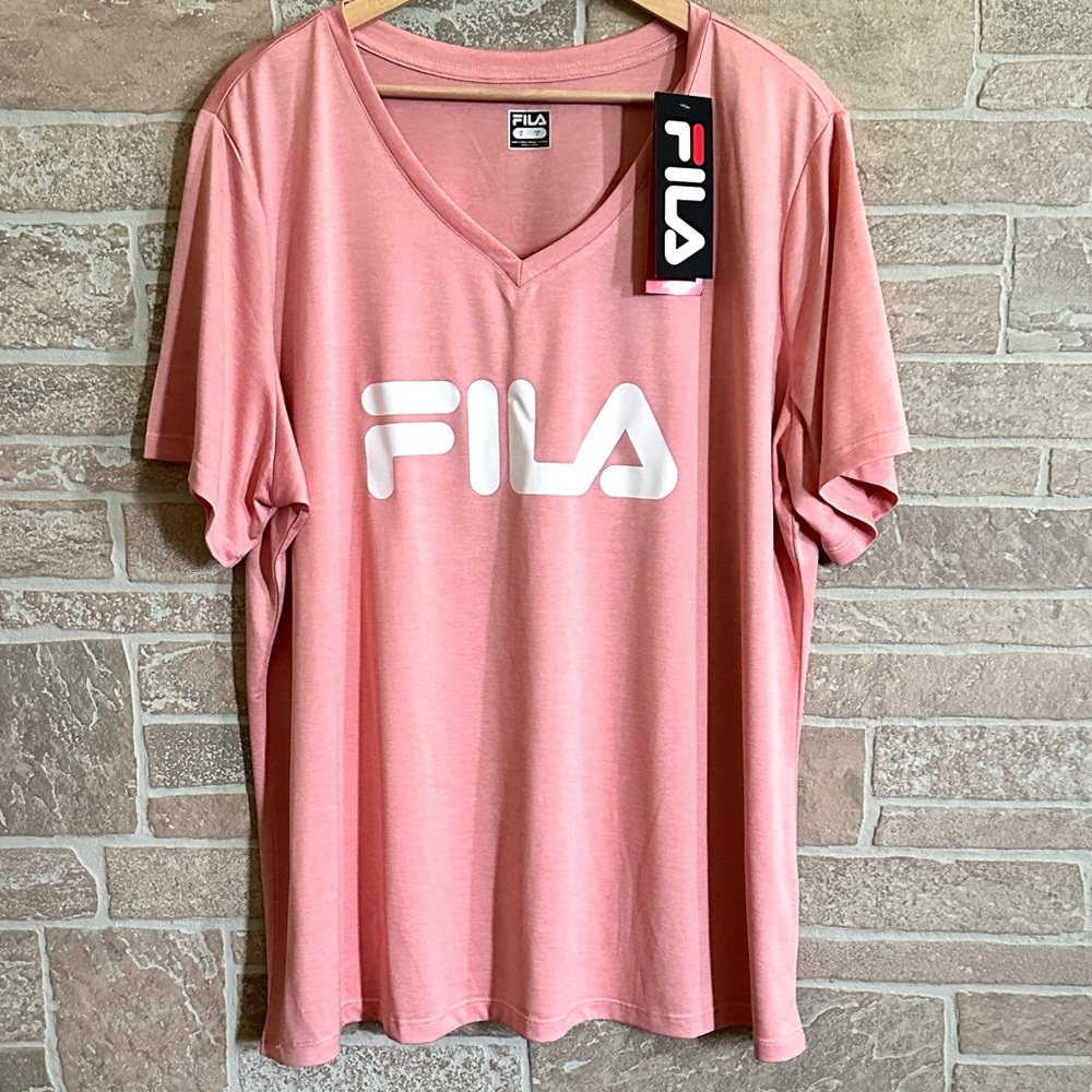 FILA Short Sleeve Pink Tee